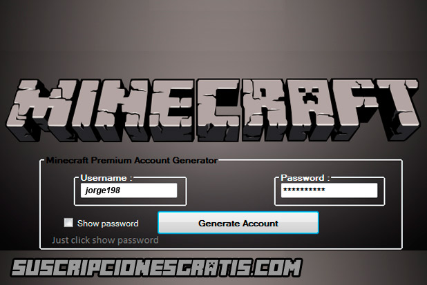 minecraft premium hesap oluşturucu